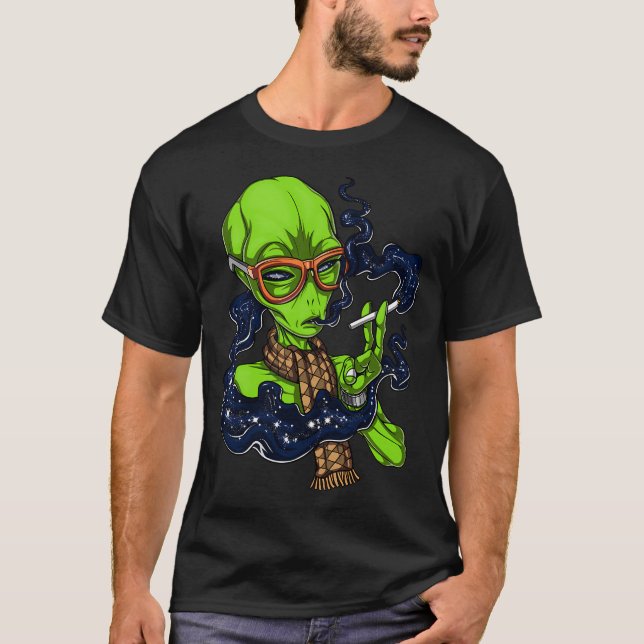 Camiseta Alienígena Hipster (Frente)