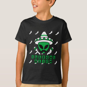 Camiseta Alienígena Ilegal Marciana Área Mexicana 51 Divers