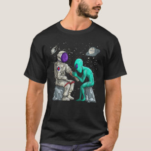 Camiseta Alienígena Inking Astronauta Tattoo Vintage Grunge