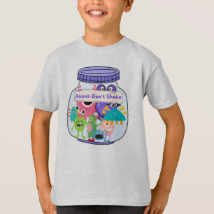 Camiseta Alienígena Jar Não Agite os Aliens