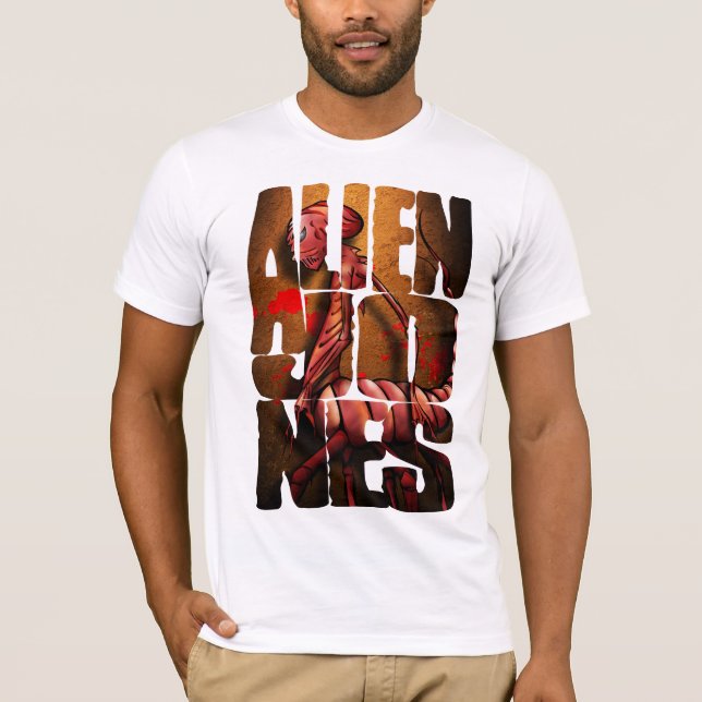 Camiseta Alienígena Jones do t-shirt de TMAH (Frente)