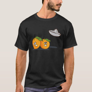 Camiseta Alienígena Laranja Arrepando Saucer Ufo Sarcasm