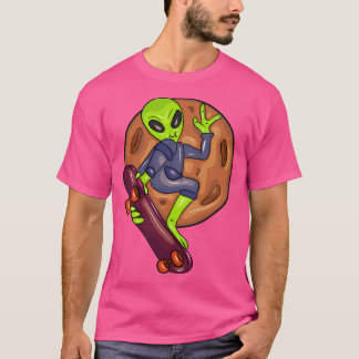 Camiseta Alienígena legal com skate