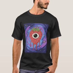 Camiseta Alienígena Morango Cósmico – Fruta de Ficção Cient