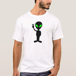 Camiseta Alienígena Pacífica Negra e Verde