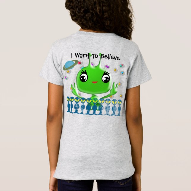 Camiseta Alienígena para bebês ultra-cômoda (Verso)