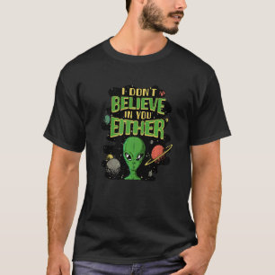 Camiseta Alienígena Para Cabeça De Homens Verde Ufo Área 51