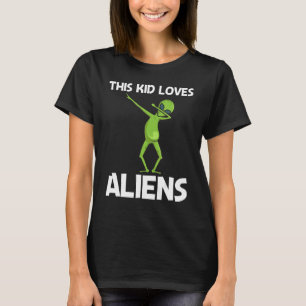 Camiseta Alienígena Para Crianças Meninos Vida Extraterrest