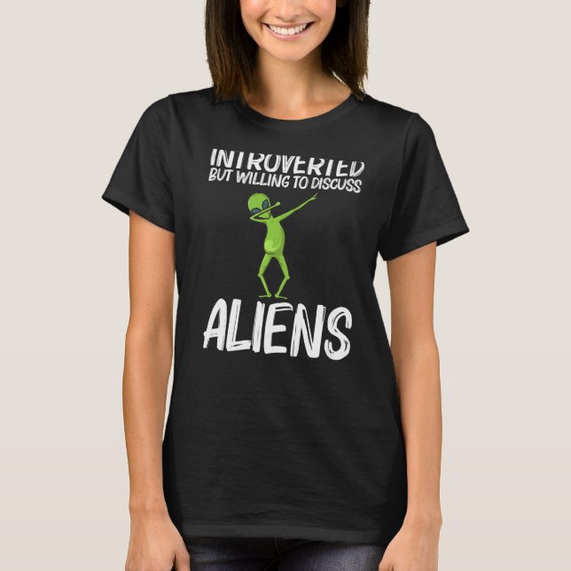 Camiseta Alienígena Para Mulheres Extraterrestres (Frente)