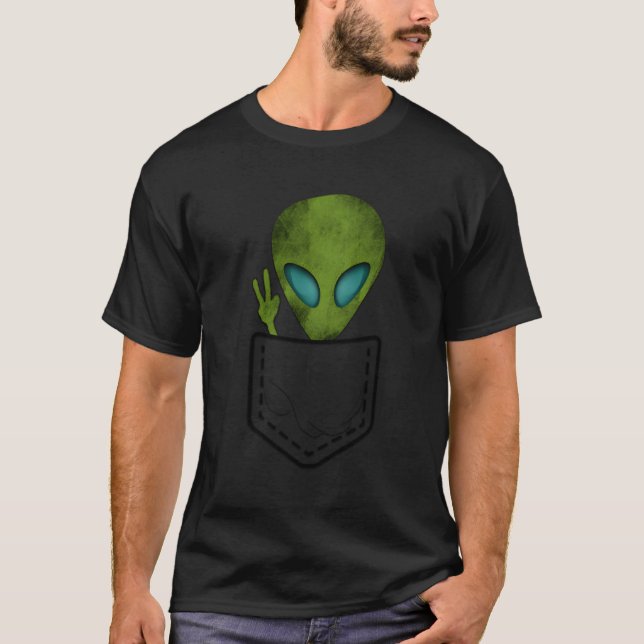 Camiseta Alienígena Pocket Peace Ufo (Frente)