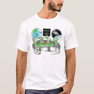 Camiseta alienígena-póquer