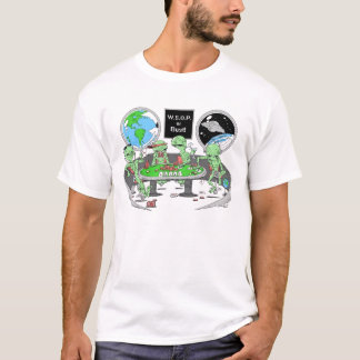 Camiseta alienígena-póquer