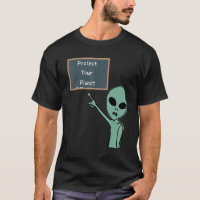 Alienígena Proteja Seu Planeta Apontando Para O Qu