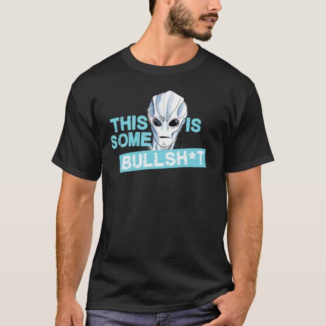 Camiseta ALIENÍGENA RESIDENTE - ESTE É ALGUM T-Sh Clássico  (Frente)