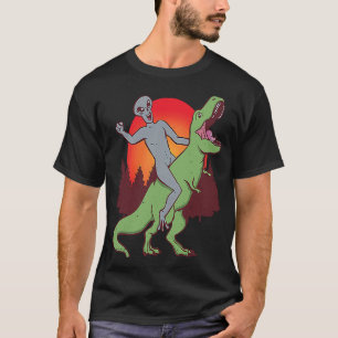 Camiseta Alienígena Rex Dinossaur Extraterrestres Alienígen
