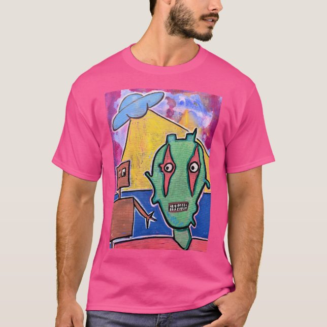 Camiseta Alienígena robótica (Frente)