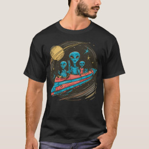 Camiseta Alienígena Roswell Galaxy Wall Art Ufo Modern A
