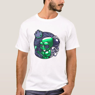 Camiseta Alienígena Selfie Snap Para Ventilador Espacial Do