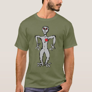 Camiseta ALIENÍGENA SENDO cor escura