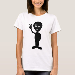 CAMISETA ALIENÍGENA SINAL DE PAZ UFO T-SHIRTS