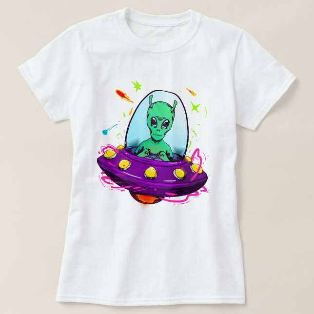 Camiseta Alienígena T-Shirt (Frente do Design)