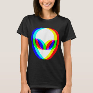 Camiseta Alienígena Trippy Vaporwave Techno Rave EDM