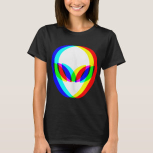 Camiseta Alienígena Trippy Vaporwave Techno Rave EDM