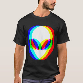 Camiseta Alienígena Trippy Vaporwave Techno Rave EDM