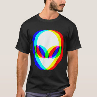 Camiseta Alienígena Trippy Vaporwave Techno Rave EDM