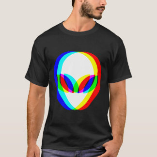 Camiseta Alienígena Trippy Vaporwave Techno Rave EDM