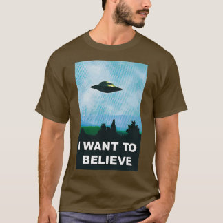 Camiseta Alienígena Ufo Hunter Eu Quero Acreditar Em Ufo 1