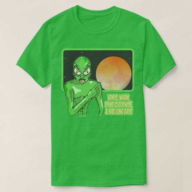 CAMISETA ALIENÍGENA VENUS FUNNY (Frente do Design)