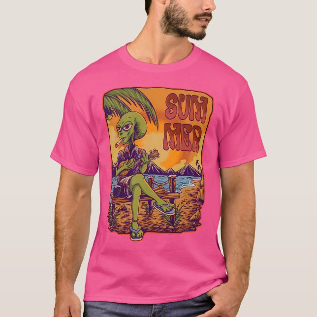 Camiseta Alienígena Verão (Frente)