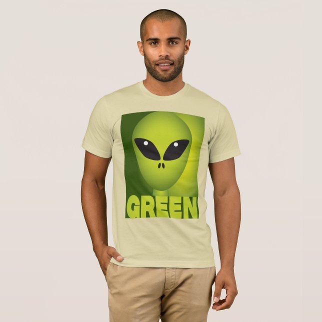 Camiseta Alienígena Verde (Frente Completa)