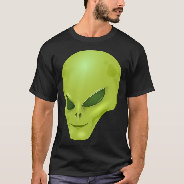 Camiseta Alienígena Verde Mental (Frente)