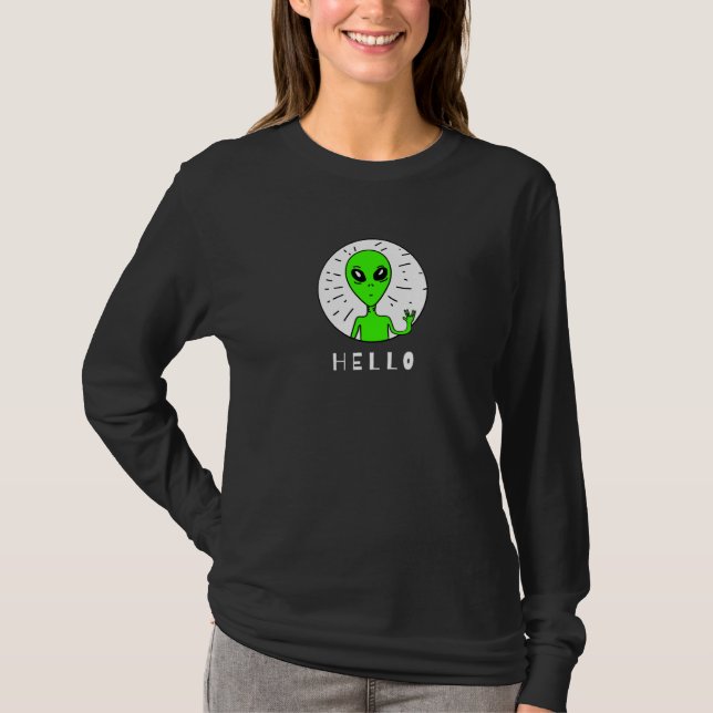 Camiseta Alienígena Verde Sinistro (Frente)