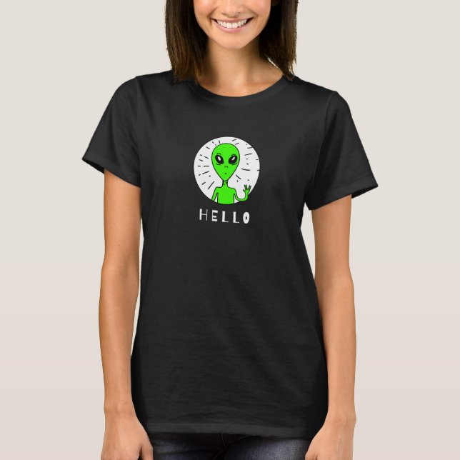 Camiseta Alienígena Verde Sinistro (Frente)