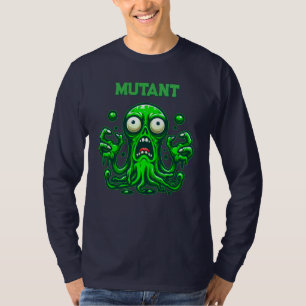 Camiseta Alienígena Zombie assustadora - Monstro Verde Neon