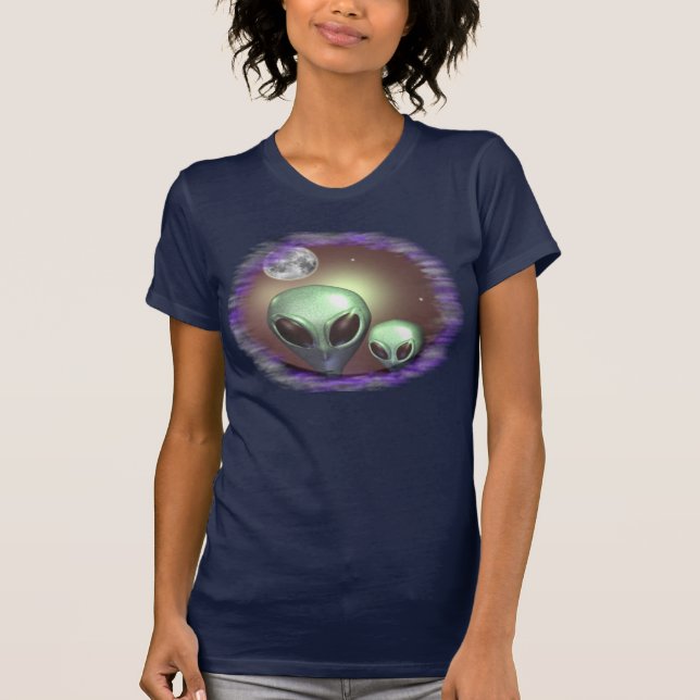 Camiseta Alienígenas cinzas (Frente)