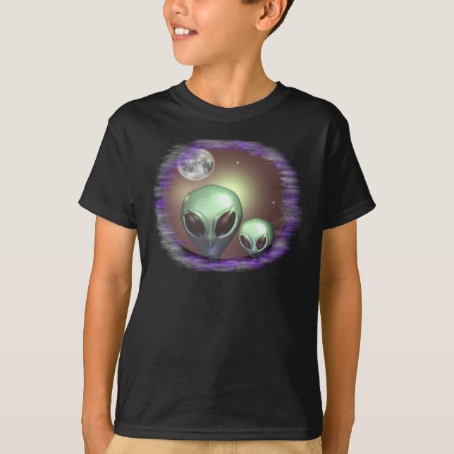 Camiseta Alienígenas cinzas (Frente)