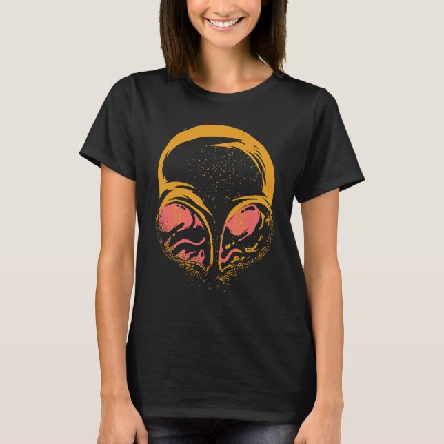 Camiseta alienígenas espaciais óvni (Frente)