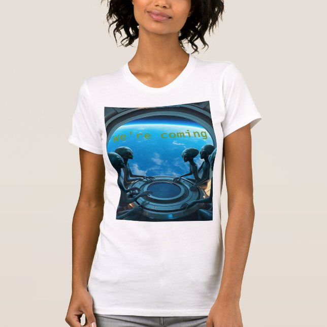 Camiseta Alienígenas: Estamos Chegando (Frente)