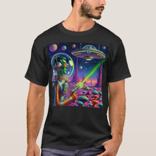 Camiseta Alienígenas Verdes Não Conseguem Mirar
