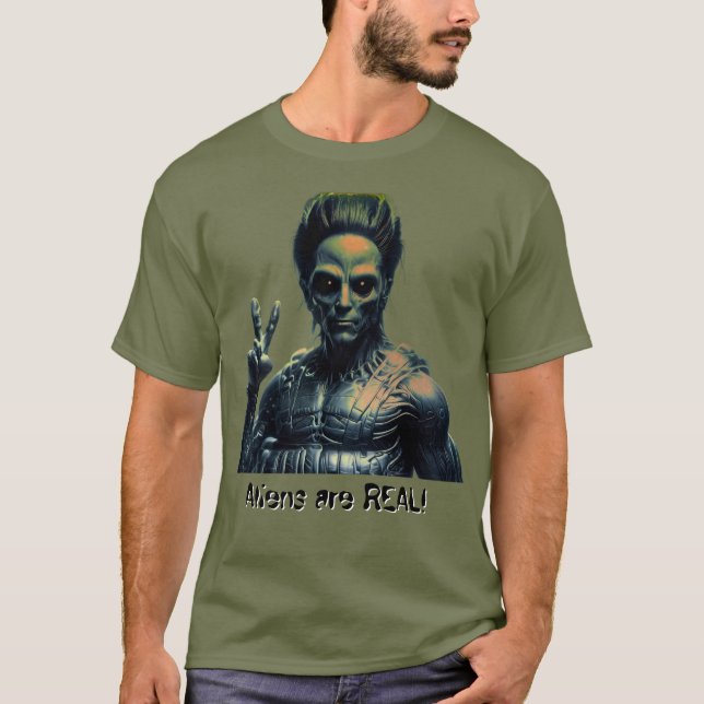 Camiseta Aliens are REAL! (Frente)