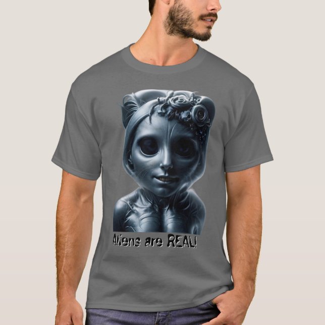 Camiseta Aliens are REAL! (Frente)