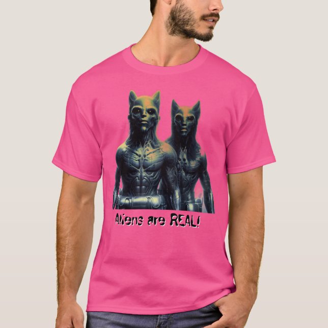 Camiseta Aliens are REAL! (Frente)