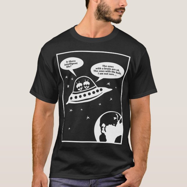 Camiseta Aliens Auf Der Suche Nach Intelligentem Leben (Ge) (Frente)
