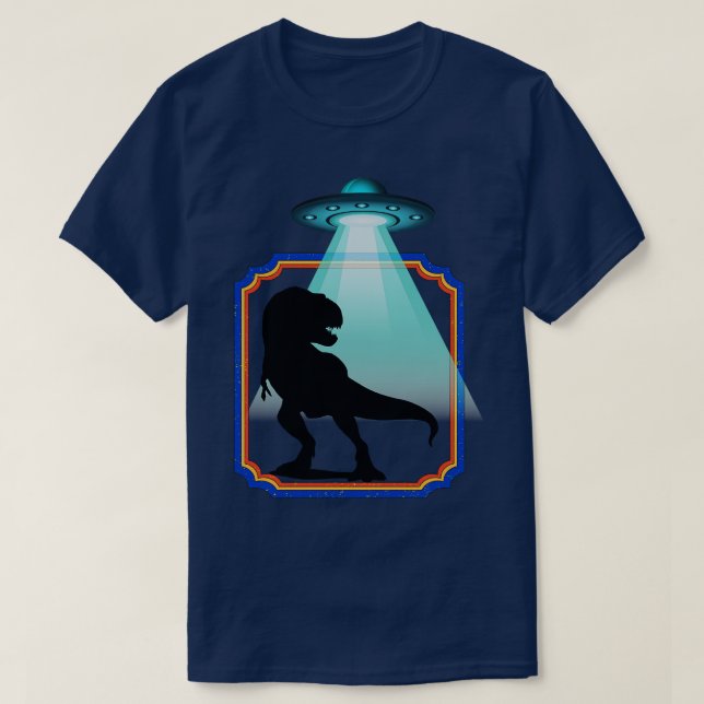 Camiseta aliens de dinossauros (Frente do Design)