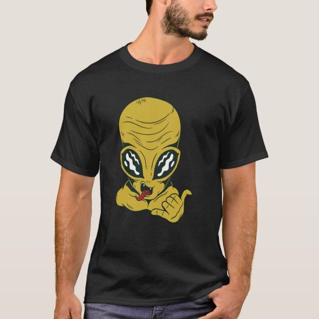 Camiseta aliens de espaço alienígena ufo (Frente)