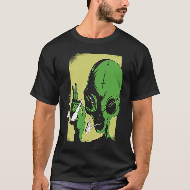 Camiseta aliens de espaço para alienígena (Frente)